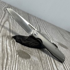 RARE Kizer Genie Titanium FrameLock Front Flipper CPM-S35VN Blade Knife Ki4545A1 picture