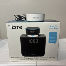 iHome iAV2 Speaker System For Amazon Echo Dot NIB With Amazon Echo Dot picture