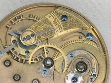 VERY RARE SERIES III E. HOWARD COLE'S ESCAPEMENT POCKET WATCH MOV'T & DIAL, RUNS picture