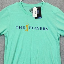 NEW Ahead The Players T-Shirt Mens Small Mint Green PGA Tour Golf Crewneck Tee picture