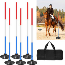 6 Set Pole Bending Poles for Horses 6FT Adjustable Training Equipment picture