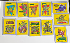 1989 TOPPS TEENAGE MUTANT NINJA TURTLES SERIES 1 STICKER SET (11) picture