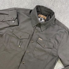 NWOT Dixxon Flannel Co Outlaw Work Shirt Black D-Tech Snap Front Long Sleeve XS picture