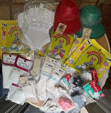 Vintage 1960s 1970s Doll Clothes Lot NOS Totsy Fibre Craft Socks Shoes Jumpers picture