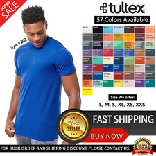 Tultex Unisex T Shirt Cotton/Polyester Short Sleeves Fine Jersey T-Shirt - 202 picture