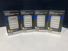 Qty4 Eaton LED Steplight 2 Wallplates Included White Indoor Use Only 7739W-BX-LW picture