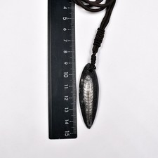 5-- 6cm Natural Stone Fossil Pendant Necklace Gift  Accessory 1pc picture