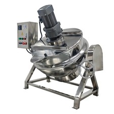 TECHTONGDA Commercial 220V 3 Phase 13.2Gal Cooking Jacketed Tilting-type Kettle picture
