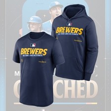 NEW ITEM Milwaukee Brewers 2026 Postseason Collection Therma Fleece For Fans picture