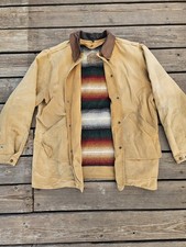 Vintage WOOLRICH 16060 Barn Jacket Canvas Removable Southwest Lining L USA picture