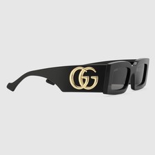 Gucci GG1425S Sunglasses Black 53mm | Authentic | Made in Italy | New picture