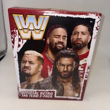 Bloodline WWE Retro 4-pack Roman Reigns, Solo Sikoa, Jey Uso, Jimmy Uso Mattel picture