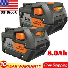 2 PACK For Ridgid 18V R840085 8.0Ah Lithium-ion Battery Rigid 18Volt R840087 picture