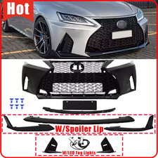 For 06-13 Lexus IS250 IS350 Bumper W/LED Fog Light & Lip Kit Conversion To 2021+ picture
