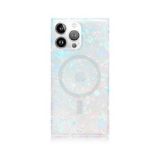 Flaunt Square iPhone 16 Pro Max Cell Phone Case with MagSafe - Opal Shell picture