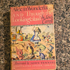 Lewis Carroll Alice in Wonderland & Looking Glass HC Illus Tenniel 1946 picture