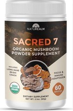 Naturealm Sacred 7 Mushroom Powder Supplement - Non-GMO – Lion’s Mane picture