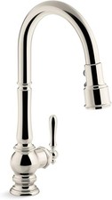 Kohler Artifacts 1.5 GPM Single Hole Pull Down Kitchen Faucet K-99259-SN Sealed picture