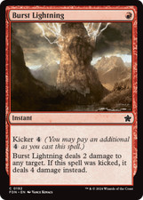 x4 Burst Lightning FDN Foundations MTG 192 COMMON M/NM 4x picture