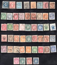 NORWAY 1856-1890s COLLECTION OF 49 EARLY CLASSICS TO 24S. OF SECOND SET picture