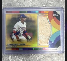 Topps 2023 WBC Francisco Lindor Puerto Rico Base Relic Gold /50 BRC-FL picture
