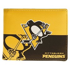 Littlearth Unisex-Adult NHL Pittsburgh Penguins Bi-fold Wallet, Team Color, 4” picture