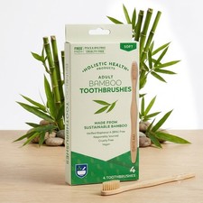 Rite Aid Adult Bamboo Toothbrushes, 4 Pack | Eco-Friendly Soft Bristles BPA-Free picture
