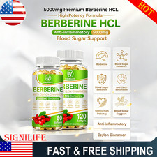 5000mg Premium Berberine HCL High Potency Anti-inflammatory,Blood Sugar Support picture