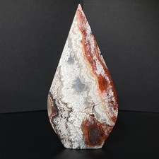 223g Natural Mexican striped agate water drop quartz crystal sample picture