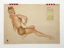Esquire 1943 Twelve Month Pinup Girls Calendar Military WWII picture