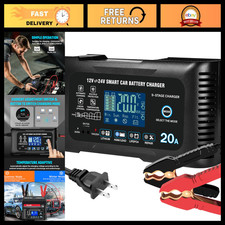 20A Smart Trickle Car Battery Charger 12V/24V Maintainer for Auto & Marine Use picture
