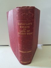 Lord Macaulay's Essays and Lays of Ancient Rome Longmans 1885 picture