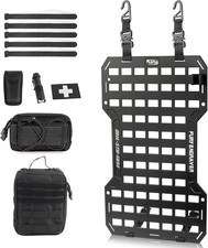 Tactical Rigid MOLLE Organizer Seat Back Aluminum Mount Rack Panel Kit Home Use picture