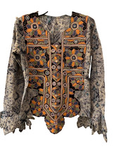 Hand Embroidered Peasant Top Exquisite Detail picture