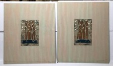 Jacques Lamy Signed Pair of Original Multimedia picture