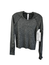 Lululemon SZ 6 Swiftly Tech Long Sleeve Rainforest Green / Light Ivory-Orig $78 picture