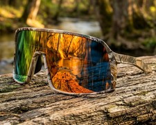 Timbercamo Polarized Sunglasses – TR‑90 Frame, Infrared Mirror Lens, Camo Case picture