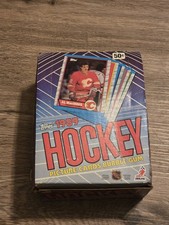 1989-90 Topps Hockey Wax Box 36 Packs Leetch Sakic RC Rookie Wayne Gretzky NHL picture