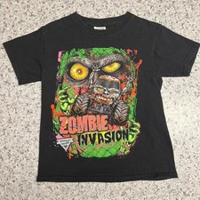 Black and green Zombie Invasion Monster Truck T-shirt picture