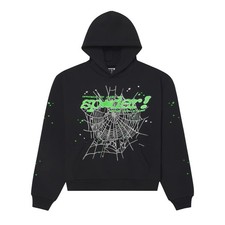 Authentic Sp5der Hoodie “Onyx” Logo Web Graphic Pullover Fleece Size XL Sold Out picture