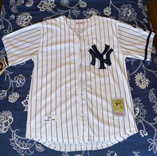 Derek Jeter Retro Yankees Cooperstown Mitchell&Ness Home Jersey- New *ALL SIZES* picture
