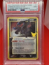 2021 POKÉMON CELEBRATIONS CLASSIC COLL #17 UMBREON-GOLD STAR PSA MINT 9 -Pokemon picture