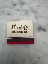 Vintage Monty's Los Robles Inn Restaurant Pre 1974 Full Unstruck Matchbook picture