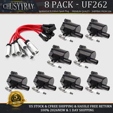 UF262 Tune Up Kit Ignition Coil & Spark Plug & Wire For Chevy GMC 4.8L 5.3L 6.0L picture