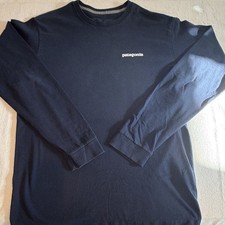Patagonia Responsibili-Tee Men's Long Sleeve Graphic Crew T-Shirt Blue S Regular picture