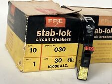 FPE Federal Pacific 30 Amp 1 Pole NC30 Stab-Lok THIN NC Red Handle NC130 NEW picture