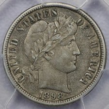 1898-O 10c Barber Dime - PCGS XF 45 picture