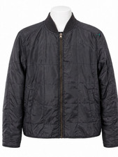 H&M L.O.G.G. Black Quilted Bomber Jacket Mens M picture