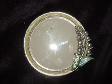 BRASS FRAME WITH  THE LILLY OF THE VALLEY SMALL( 3 1/2