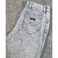 Vintage Acid Wash Jeans High Waist Mom Jeans Denim Pants 80s Style - Size 31 picture